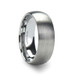 ERIS Men's Titanium Brushed Finish Domed Wedding Band - 6mm & 8mm