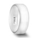 GLACIER White Ceramic Wedding Band with Beveled Edges and Polished Finish - 6mm & 8mm GLACIER White Ceramic Wedding Band with Beveled Edges and Polished Finish - 6mm & 8mm