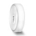 GLACIER White Ceramic Wedding Band with Beveled Edges and Polished Finish - 6mm & 8mm GLACIER White Ceramic Wedding Band with Beveled Edges and Polished Finish - 6mm & 8mm
