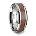 KONA Koa Wood Inlaid Tungsten Carbide Ring with Bevels - 4mm - 12mm KONA Koa Wood Inlaid Tungsten Carbide Ring with Bevels - 4mm - 12mm