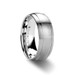 MAGNUS Brushed Domed Tungsten Carbide Ring with Dual Grooves - 6mm & 8mm