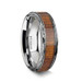 OHANA Koa Wood Inlaid Titanium Men's Wedding Ring with Intricate Edges - 8mm & 10mm OHANA Koa Wood Inlaid Titanium Men's Wedding Ring with Intricate Edges - 8mm & 10mm