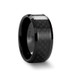 ONYX Black Ceramic Ring with Black Carbon Fiber Inlaid - 4mm - 12mm ONYX Black Ceramic Ring with Black Carbon Fiber Inlaid - 4mm - 12mm
