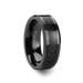 ONYX Black Ceramic Ring with Black Carbon Fiber Inlaid - 4mm - 12mm ONYX Black Ceramic Ring with Black Carbon Fiber Inlaid - 4mm - 12mm