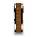 TEKKU Wood Tungsten Ring with Polished Bevels and Teak Wood Inlay - 6mm - 10mm TEKKU Wood Tungsten Ring with Polished Bevels and Teak Wood Inlay - 6mm - 10mm
