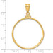 Gold Coin Pendant Bezel - Screw Top for US and Foreign Coins Gold Coin Pendant Bezel - Screw Top for US and Foreign Coins