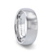 DYNAMO Cobalt Rope Patterned Edges Domed Wedding Ring - Brushed Finish Comfort Fit - 8mm