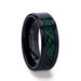 ALLURE Black Tungsten Green Background Inlaid Black Dragon Design Wedding Ring - Beveled Comfort Fit - 8mm ALLURE Black Tungsten Green Background Inlaid Black Dragon Design Wedding Ring - Beveled Comfort Fit - 8mm