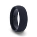 CIMMERIAN Titanium Sand Blasted Finish Black Wedding Ring - Domed Comfort Fit - 8mm CIMMERIAN Titanium Sand Blasted Finish Black Wedding Ring - Domed Comfort Fit - 8mm
