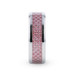 DOMINIQUE Titanium Pink Carbon Fiber Inlaid Flat Wedding Ring - Beveled Polished Comfort Fit - 8mm