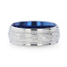 MARINER Titanium Blue Plating Inside Wedding Ring - Brushed Finish Comfort Fit - 8mm MARINER Titanium Blue Plating Inside Wedding Ring - Brushed Finish Comfort Fit - 8mm