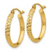 Gold Hoop Earrings 14K Yellow White Gold Knife Edge Diamond-cut Hollow Hoop Earrings 2.50mm Thickness Gold Hoop Earrings 14K Yellow White Gold Knife Edge Diamond-cut Hollow Hoop Earrings 2.50mm Thickness