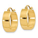 Gold Hoop Earrings 14K Yellow White Gold Hoop Earrings 5.5mm Thickness Gold Hoop Earrings 14K Yellow White Gold Hoop Earrings 5.5mm Thickness