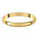 Yellow-Gold-2.5mm-Lightweight-Half-Round-Wedding-Band-Horizontal-View