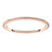 Rose-Gold-1mm-Standard-Half-Round-Comfort-fit-Wedding-Band-Horizontal-View