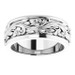 Platinum-Raised-Sculptured-Floral-Design-7mm-Width-Wedding-Band-Side-View2
