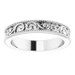 Ladies-Platinum-Raised-Sculptured-Floral-with-Milgrain-Edge-Design-4mm-Width-Wedding-Band-Side-View2