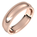 Rose-Gold-5mm-Half-Round-Comfort-Fit-Beaded-Edge-Wedding-Band-Side-View2 Rose-Gold-5mm-Half-Round-Comfort-Fit-Beaded-Edge-Wedding-Band-Side-View2