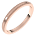 Rose-Gold-2mm-Flat-Milgrain-Step-Edge-Wedding-Band-Side-View2 Rose-Gold-2mm-Flat-Milgrain-Step-Edge-Wedding-Band-Side-View2
