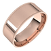 Rose-Gold-7mm-Flat-Comfort-Fit-Milgrain-Edge-Wedding-Band-Side-View2