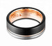 Black-Silver-Matte-Finish-Gold-Groove-Flat-Comfort-Fit-8mm-Tungsten-Wedding-Band-Horizontal-View Black-Silver-Matte-Finish-Gold-Groove-Flat-Comfort-Fit-8mm-Tungsten-Wedding-Band-Horizontal-View