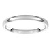 Platinum-2mm-Lightweight-Half-Round-Comfort-fit-Wedding-Band-Horizontal-View