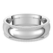 Platinum-6mm-Half-Round-Comfort-Fit-Beaded-Edge-Wedding-Band-Horizontal-View