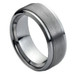 Tungsten-Ring-Flat-Brushed-Center-with-Polished-Stepdown-Edges-9mm-Wedding-Band-Full-View Tungsten-Ring-Flat-Brushed-Center-with-Polished-Stepdown-Edges-9mm-Wedding-Band-Full-View
