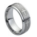 Tungsten-with-Brushed-Center-and-Cross-Design-with-Polished-Stepdown-Edges-7mm-or-9mm-Wedding-Band-Full-View-2 Tungsten-with-Brushed-Center-and-Cross-Design-with-Polished-Stepdown-Edges-7mm-or-9mm-Wedding-Band-Full-View-2
