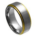 Tungsten-Ring-Brushed-Flat-Top-with-Gold-Stepdown-Edges-8mm-Wedding-Band-Full-View-1 Tungsten-Ring-Brushed-Flat-Top-with-Gold-Stepdown-Edges-8mm-Wedding-Band-Full-View-1