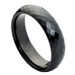 Black-Tungsten-Ring-Domed-Faceted-Design-4mm-6mm-or-8mm-Wedding-Band-Full-View-2