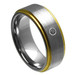 Tungsten-Ring-with-Black-Diamond-Brushed-Finish-and-Yellow-Gold-Stepdown-Edges-8mm-Wedding-Band-Full-View-1 Tungsten-Ring-with-Black-Diamond-Brushed-Finish-and-Yellow-Gold-Stepdown-Edges-8mm-Wedding-Band-Full-View-1