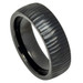 Black-Tungsten-Ring-Domed-with-Tree-Bark-Finish-Texture-8mm-Wedding-Band-Full-View-1 Black-Tungsten-Ring-Domed-with-Tree-Bark-Finish-Texture-8mm-Wedding-Band-Full-View-1