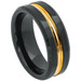 Black-Tungsten-with-Yellow-Gold-Center-Groove-Beveled-Edges-8mm-Wedding-Band-Full-View-1 Black-Tungsten-with-Yellow-Gold-Center-Groove-Beveled-Edges-8mm-Wedding-Band-Full-View-1