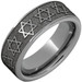 Rugged-Tungsten-Flat-Comfort-Fit-8mm-with-Star-of-David-Laser-Engraved-Wedding-Band-Full-View Rugged-Tungsten-Flat-Comfort-Fit-8mm-with-Star-of-David-Laser-Engraved-Wedding-Band-Full-View