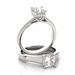 Princess Cut Diamond Engagement Hidden Halo Ring 1/2-Carat 1-Carat to 2-Carat in 14K 18K White Yellow Gold or Platinum