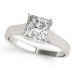 Engagement Ring Solitaire Princess Cut Diamond 1/2-Carat 1-Carat to 3-Carat Trellis Style in 14K 18K White Yellow Gold or Platinum Engagement Ring Solitaire Princess Cut Diamond 1/2-Carat 1-Carat to 3-Carat Trellis Style in 14K 18K White Yellow Gold or Platinum