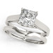 Engagement Ring Solitaire Princess Cut Diamond 1/2-Carat 1-Carat to 3-Carat Trellis Style in 14K 18K White Yellow Gold or Platinum Engagement Ring Solitaire Princess Cut Diamond 1/2-Carat 1-Carat to 3-Carat Trellis Style in 14K 18K White Yellow Gold or Platinum