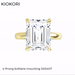 Diamond Solitaire Engagement Ring IGI Certified - VS1-VS2 E-F - Emerald Cut 1/2-Carat to 5-Carats - 14K 18K White or Yellow Gold, and Platinum Diamond Solitaire Engagement Ring IGI Certified - VS1-VS2 E-F - Emerald Cut 1/2-Carat to 5-Carats - 14K 18K White or Yellow Gold, and Platinum