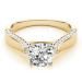 Diamond Engagement Ring With Pave Side Accent Diamonds 1/2-Carat 1-Carat to 5-Carat 14K 18K White Yellow Gold or Platinum Diamond Engagement Ring With Pave Side Accent Diamonds 1/2-Carat 1-Carat to 5-Carat 14K 18K White Yellow Gold or Platinum