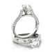 Diamond Engagement Ring With Pave Side Accent Diamonds 1/2-Carat 1-Carat to 5-Carat 14K 18K White Yellow Gold or Platinum Diamond Engagement Ring With Pave Side Accent Diamonds 1/2-Carat 1-Carat to 5-Carat 14K 18K White Yellow Gold or Platinum