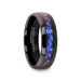 Mens Womens COSMIC Black Tungsten Ring With Crushed Alexandrite And Dark Blue & Purple Crushed Goldstone - 8mm Mens Womens COSMIC Black Tungsten Ring With Crushed Alexandrite And Dark Blue & Purple Crushed Goldstone - 8mm