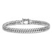 Solid 950 Platinum Polished Heavy Curb Link Chain Bracelet with Safety Clasp 7.5" or 8" Lenghts