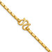 Solid 24K Gold Square Barrel Link Chain Necklace 3mm in 16" 18" 20" 24" or 30" Inches