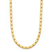 Solid 24K Gold Square Barrel Link Chain Necklace 3mm in 16" 18" 20" 24" or 30" Inches