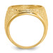Wideband Distinguished Gold Coin Bezel Ring - 16.5mm - 17.8mm Coin Size in mm - 14K Yellow Gold - Men's Polished and Textured Design - Coin Bezel Ring Wideband Distinguished Gold Coin Bezel Ring - 16.5mm - 17.8mm Coin Size in mm - 14K Yellow Gold - Men's Polished and Textured Design - Coin Bezel Ring
