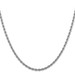 14K White Gold 2.75mm Width - 7 inch - 30 inch Length - Diamond-cut Rope with Lobster Clasp Chain 14K White Gold 2.75mm Width - 7 inch - 30 inch Length - Diamond-cut Rope with Lobster Clasp Chain