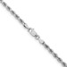 14K White Gold 3.25mm Width - 7 inch - 30 inch Length - Diamond-cut Rope with Lobster Clasp Chain 14K White Gold 3.25mm Width - 7 inch - 30 inch Length - Diamond-cut Rope with Lobster Clasp Chain