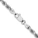14K White Gold 3.5mm Width - 7 inch - 30 inch Length - Diamond-cut Rope with Lobster Clasp Chain 14K White Gold 3.5mm Width - 7 inch - 30 inch Length - Diamond-cut Rope with Lobster Clasp Chain