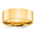 10K Yellow Gold 8mm Width - 4mm - 14mm Size - Standard Weight Flat Comfort Fit Wedding Band